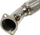 Downpipe shkarkimi TurboWorks Mitsubishi Lancer EVO X, çelik inox, 76mm, ngjyrë argjendtë