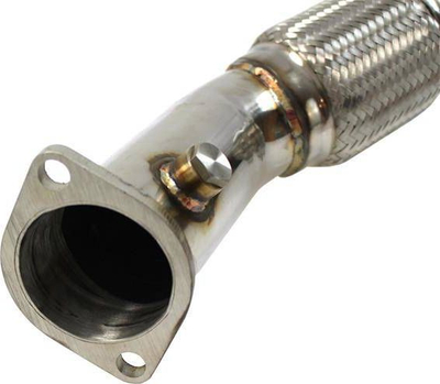 Downpipe shkarkimi TurboWorks Mitsubishi Lancer EVO X, çelik inox, 76mm, ngjyrë argjendtë