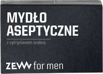 Sapun antiseptik ZEW for Men Aseptic Soap, me argjend koloidal, 85 g