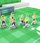 Тепих за игра за деца Challenge Mat Soccer, фудбалска тема, издржлив материјал, повеќебоен
