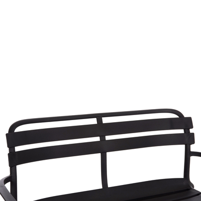 Stol i jashtëm dyvendësh KORVER HM6332.02, polipropilen, 113x65x76 cm, i zi