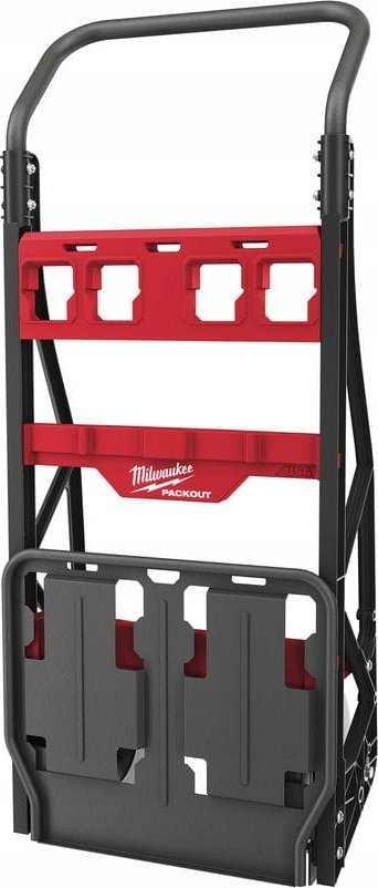 Karrocë transporti Milwaukee Packout 2 Caster Cart, 1200 mm, 180 kg, e zezë me të kuqe