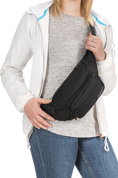 Çantë mesi PEDEA Belt Bag Trend L, rrip që çohet e ulet, material i fortë, e zezë