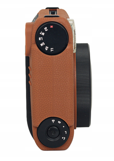 Mbështjellëse silikoni LoveInstant për FujiFilm Instax Mini 99, çantë mbrojtëse, kafe