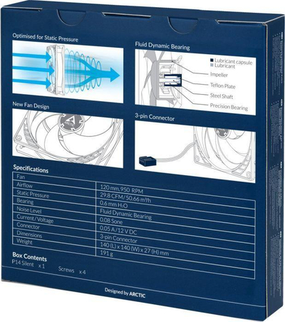 Ventilator Arctic P14 Silent (ACFAN00139A) 