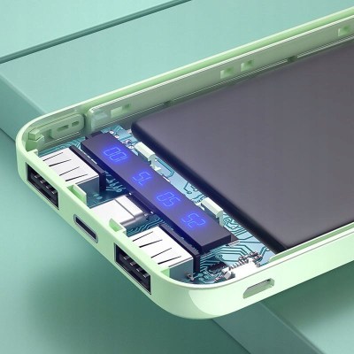 Power bank WK Design WP-163, 20000mAh, ekran LED, i zi