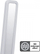 Lampë tavoline Maclean MCE616W, LED, karikim wireless Qi, e bardhë