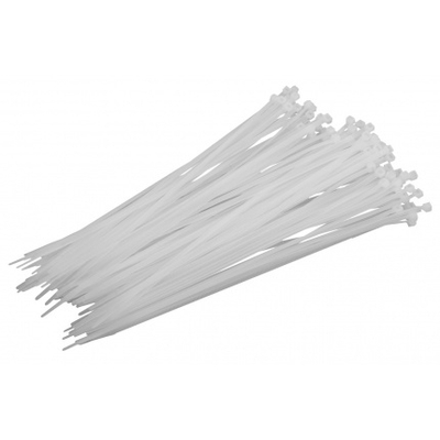 Lidhëse kabllosh Topex 44E981, 4.8mm x 370mm, set 75 copë, të bardha