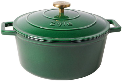 Tenxhere gize me emajl Zyle ZY020GRKI, 27 cm, 6 l, e gjelbër