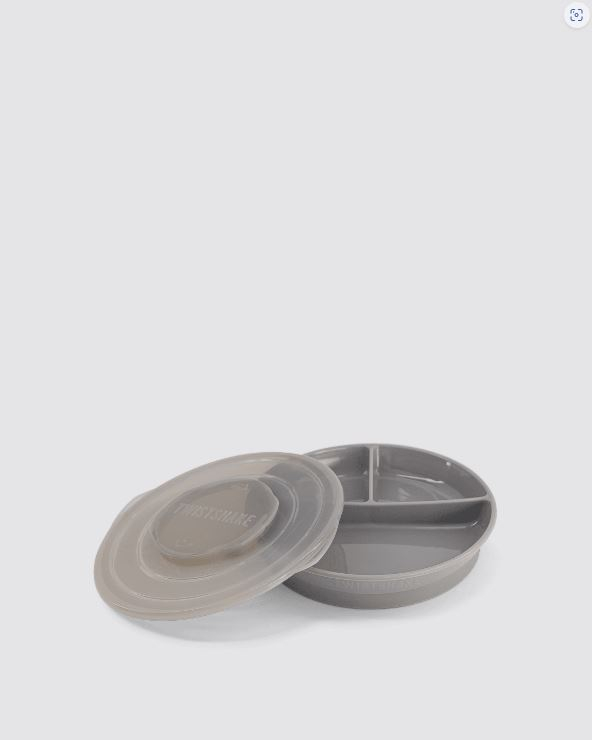 Pjatë e Ndarë Twistshake 6+ Muaj, Pastel Gri
