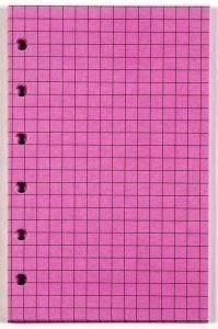 Fletore insert Antra Grid, format xhepi 125x80 mm, 20 fletë, rozë