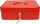 Kuti parash Metalplus Cash Box 21533AS_RED, metal, e kuqe