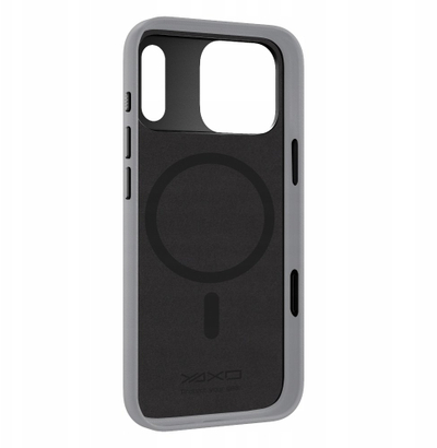 Kuti telefoni Yaxo Leather Gear Slim Case MagSafe iPhone 17 Pro Max, lëkurë, Bohemian Gray