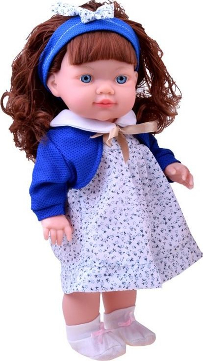 Kukull folëse Baby MayMay Blue, 37 cm, me zë, blu