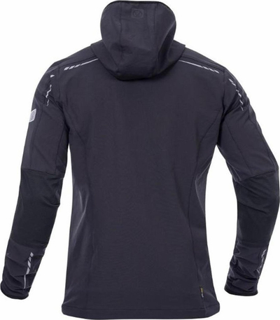Xhaketë softshell Ardon BREEFFIDRY STRETCH, shumë e lehtë, me kapuç dhe reflektorë, gri e errët, XL