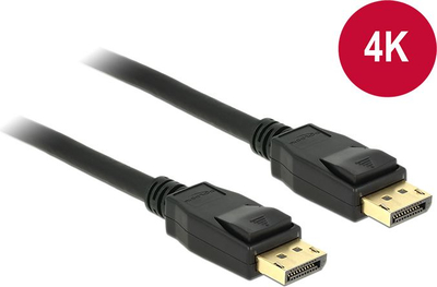 Kabllo Delock, DisplayPort - DisplayPort, 1 m, e zezë