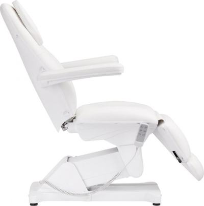 Karrige elektrike kozmetike Sillon Basic 3 Actuators, 3 motorë, me pult dore, e bardhë