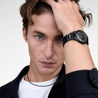 Orë për meshkuj Daniel Wellington Iconic Paradigm 40 S DW00100821, e zezë