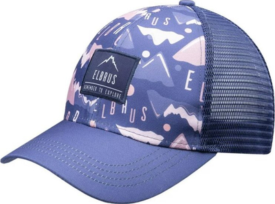 Kapelë sportive Elbrus Purple, rrjetë mbrapa, grafik mali, vjollcë