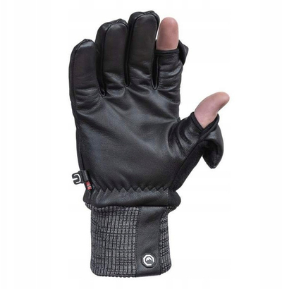 Dorëza fotografike Vallerret Hatchet Leather, lëkurë, lesh merino, të zeza M