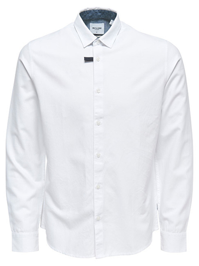 Këmishë ONLY & SONS Travis Ls Oxford, e bardhë, XL