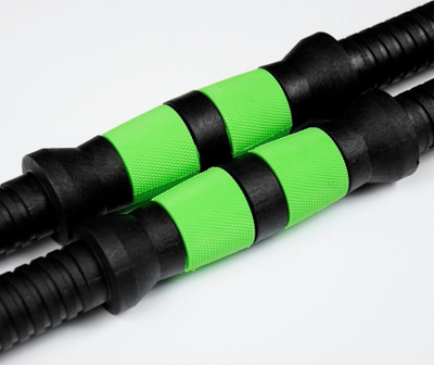 Set hantelash dhe shufre SMJ Sport BR020, 20kg, i zi me jeshile
