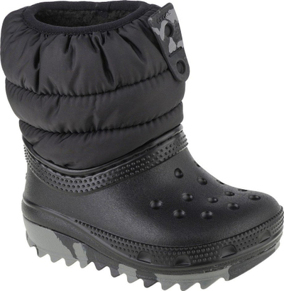 Çizme për kalamaj Crocs Classic Neo Puff Boot Toddler, dimri, nr 23/24, të zeza