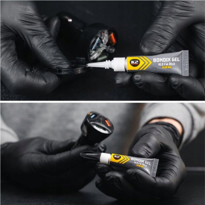 Ngjitës xhel K2 Bondix Gel, cyanoakrilatik, 3g, gri