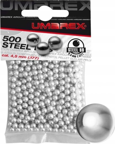 Plumba çeliku UMAREX BB, 4.5 mm, 500 copë, argjendtë