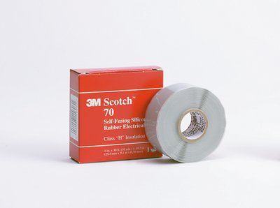 Shirit izolues elektrik 3M Scotch 70, silikon, 25mm x 9.14m, gri