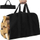 Çantë drush Northix Firewood Bag, material 600D Oxford, me dorezë, e zezë