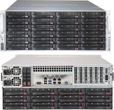 Kuti serveri Supermicro SuperChassis CSE-847BE1C4-R1K23LPB4, rack 4U, furnizim i dyfishtë 1200W, gri