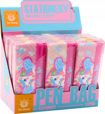 Penomë Unicorn Pencil Case School Kit, 20 x 8.5cm, rozë