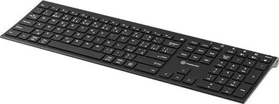 Тастатура Powerton UltraSlim, wireless, CZ + SK, Црна
