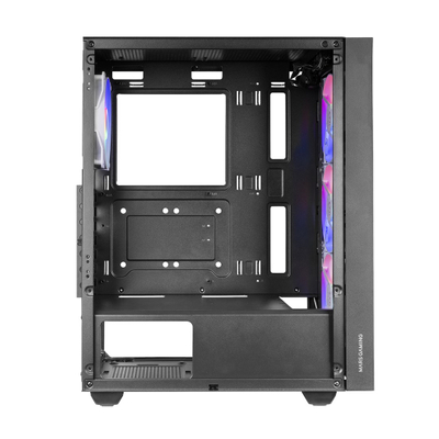 Kutia gaming Mars Gaming MC-AIR, ATX, 4 ventilatorë FRGB 120mm, panel me rrjetë, e zezë