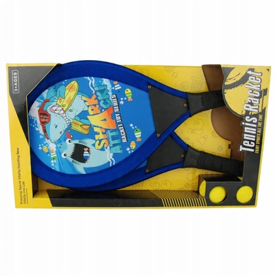 Set raketash Colorful Rackets Shark Attack, 2 raketa, 2 topa, shumëngjyrësh