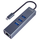 Hub USB C Savio AK-57, 3x USB A 3.1, RJ 45 Gigabit, gri