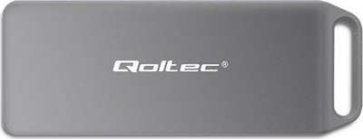 Kuti e jashtme Qoltec Mini për SSD M.2 NVMe, USB 3.1 10Gb/s, alumini, e zezë