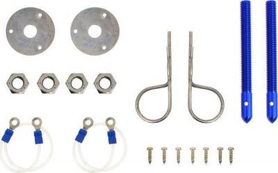 Алуминиумски капач за маска Mask Latches Hair Pin, сет 2 парчиња, сина