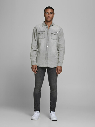Këmishë Jack&Jones Slim Fit JJESHERIDAN, e hirtë