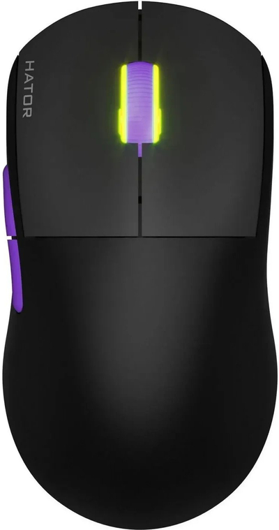 Гејминг глушец Hator HTM570BL Quasar 2 Ultra 4K, безжичен, 26000 DPI, црн