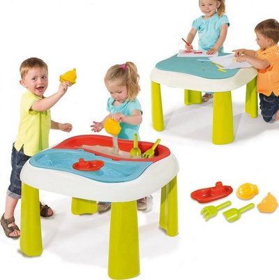 Tavolinë për fëmijë Sandbox 2in1 Smoby, shumëngjyrëshe