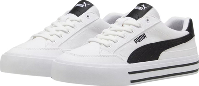 Atlete unisex Puma Court Classic Vulc FS, tekstil, të bardha me të zeza