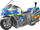 Motor lodër policie Teamsterz Light & Sound, me drita, me zë, argjend e kaltër