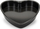 Formë pjekjeje Patisse Heart, 11 cm, çelik, e zezë