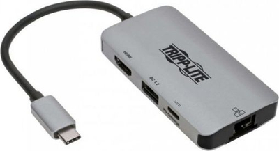 Adapter multiport USB C Tripp Lite U444-06N-H4GUSC, HDMI, USB, ngjyrë argjendi