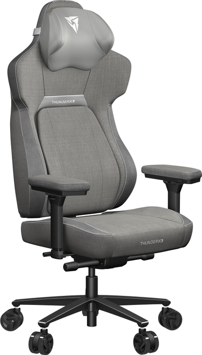 Jastëk mbështetës ThunderX3 Memory Foam Loft, ergonomik, për karrige gaming, gri