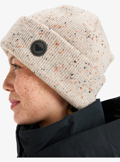 Kapuç Roxy Frozenlake Beanie, për femra, e bardhë