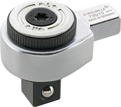Kokë raci Stahlwille plug-in me kthim mbrapsht, 3/8", 9x12mm, e kromume