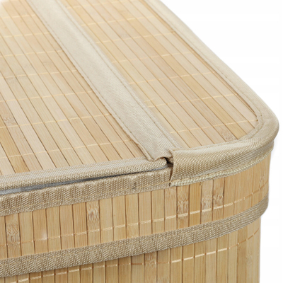 Shportë rrobash Nuxio Arvi, bambu, 100L, natyrale